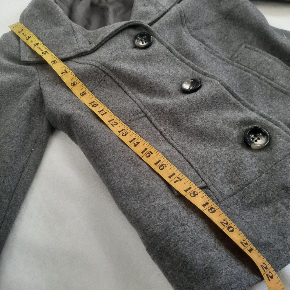 Stile Benetton wool jacket, grey short coat - Picture 7 of 14